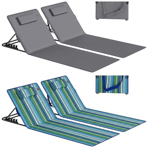 Outsunny 2er set strandmatte - outsunny,
