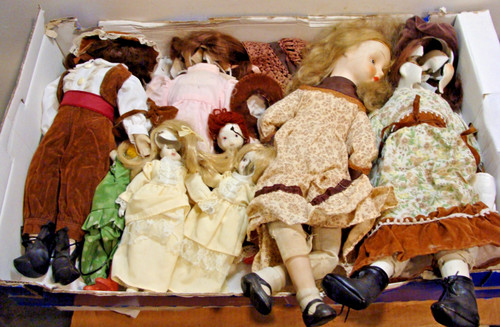 Alte porzellan puppen - porzellan,