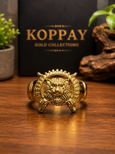 Puli ring gold tiger - tiger,