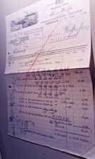Rechnung 1925 werkzeugfabrik - rechnung,