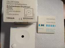 Siemens Delta-Fern Schalterdosen Empfänger Taster 5TC5 030  Titanweiß
