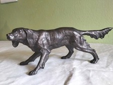 Bronzefigur Jagdhund Setter