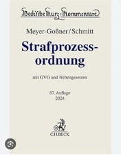 Meyer-Goßner/Schmitt StPO-Kommentar 67. Auflage Neuwertig
