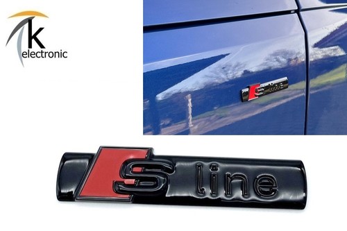 Audi line emblem schwarz - s,