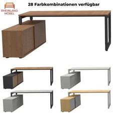 Schreibtisch mit sideboard - schreibtisch,