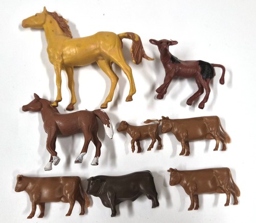 Vintage farmtiere figuren - farmtiere, set