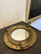 Vintage messing wandspiegel - vintage,