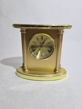 Tischuhr Kaminuhr Vintage Westfalia 16cm Goldene Farben Wecker