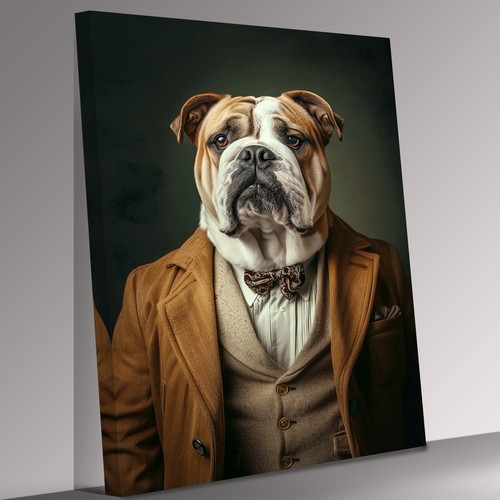 Bulldogge als mensch - bulldogge,