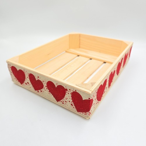 Leerer roter geschenkkorb - leerer,