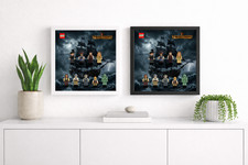 Lego icons black - black, pearl