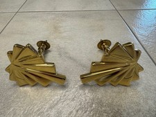 2 St. Alte Messing Vorhanghalter Raffhalter Gardinenhalter antik Schleife retro