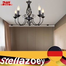 5 Flammig Retro Schwarz Metall