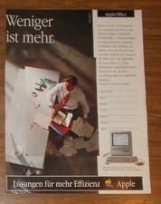Seltene Werbung + Postkarte APPLE MACINTOSH IIsi - Werniger ist mehr 1993