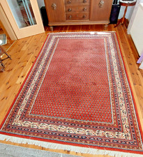 Echter Orientteppich 2 x 3 M. in Traditionellen Farben ,Kurzflorig, Wolle