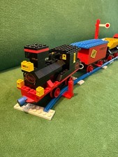 LEGO Eisenbahn 4,5V Zug mit 5 Waggons und Gleis  (180) von 1972