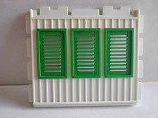 Playmobil Wandteil Expedition Station Scheune Weiß/ Fenster grün