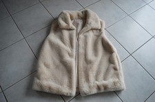 Cartoon Plüschweste - Weste - ärmellos - Gr. 42 - beige - neu