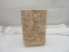 AK Kaiser Biskuit Porzellan Vase – Nr. 0729 – M. Frey „Fossilien/Muscheln“ Braun