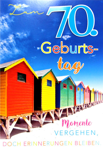 Geburtstagskarte 70 - a4,