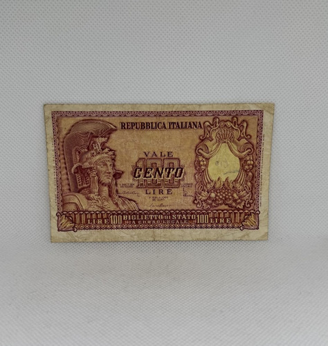 Banknote italien 100 lire - banknote, /