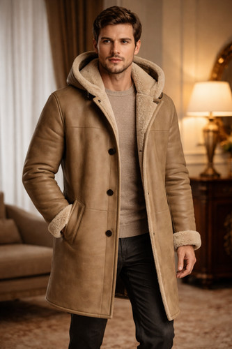 Herren beige echt - herren,