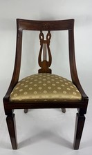 Antiker Stuhl Gondel Stuhl im Empire Stil Antik