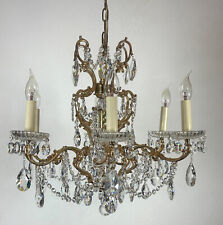 Sehr Hochwertige PALWA Messing Bleikristall Kronleuchter, Lüster 7 Flammig