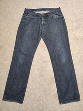 Strellson Jeans Herren W36 L34 Hammet Straight Gerade Blau Denim Hose Tag L38