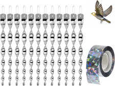 10 Stück Vogelabwehr Spirale & 1 Stück Taubenabwehr Flatterband Balkone Dächer