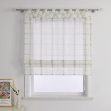 Transparent Raffrollo Schlaufenrollo Raffgardine Küche Gardinen Landhausstil