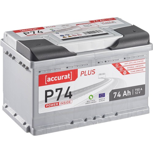 Accurat plus autobatterie - accurat, 74ah