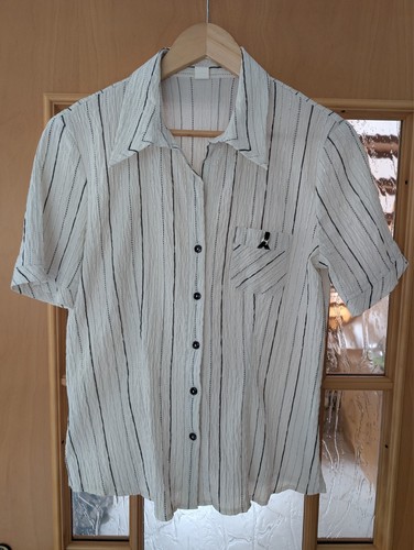 Kurzarm bluse weiß mit - bluse,