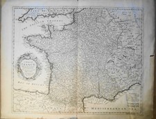 [1745] Ein Map Of Frankreich