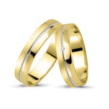 1 Paar Trauringe 333 Gold Gelb