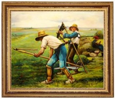 Ölbild Heuarbeit, Heuschnitt, Julien Dupre Gemälde handgemalt signiert F:50x60cm