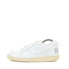 Nike Damen Court Tradition 2 Schuh Weiß Leder Low-Top Atmungsaktiv Sneaker EU 39