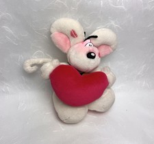 Vintage Diddl Maus Herz Liebe / Depesche 80er 90er 2000er / Plüschtier Stofftier