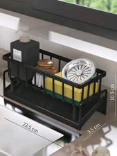 Abwasch Aufbewahrung Abtropfgestell Schwarz Organizer