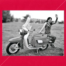 DDR Foto Jawa Tatran Roller 125S "Presse-Foto" Aufnahme E. Giebel 18x24 s/w