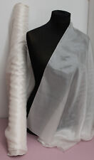 1 m Pongé 05, Seide 100%, naturweiß, Meterware,  Breite  90 cm