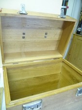 4567.           Alter Koffer  Deko Holzkoffer Vintage Koffer massiv Eiche