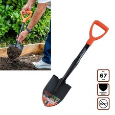 Schaufel Spaten Gartenspaten Spitzspaten klein 67 cm 800g Rostfrei Camping