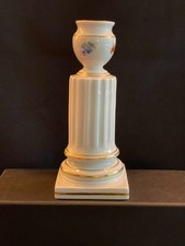 Meissen Kerzenleuchter, Streublumen, mit Goldrand, gebraucht