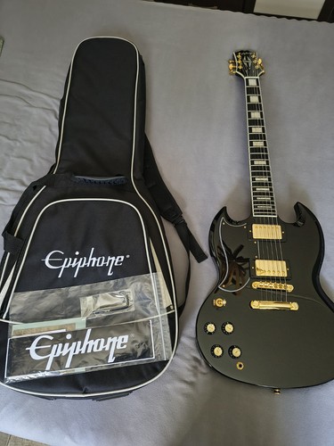 Epiphone custom ebony lh - epiphone,