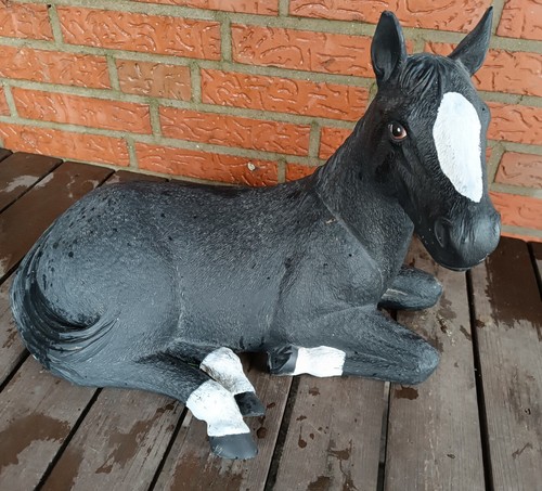 Großes liegendes pferd - liegendes,
