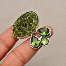 Moldavit Edelstein Handarbeit