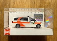 Top: Busch 51100-148 Mercedes Benz Vito Polizei Schaffhausen Automodell 1:87!