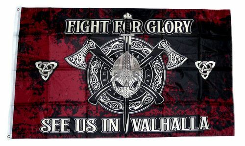 Fahne flagge wikinger fight - fahne,