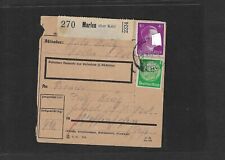 Heimat / DR / MARKNEUKIRCHEN Wert 400 M.-Paketkarte m. MiF DR 104 + 86II